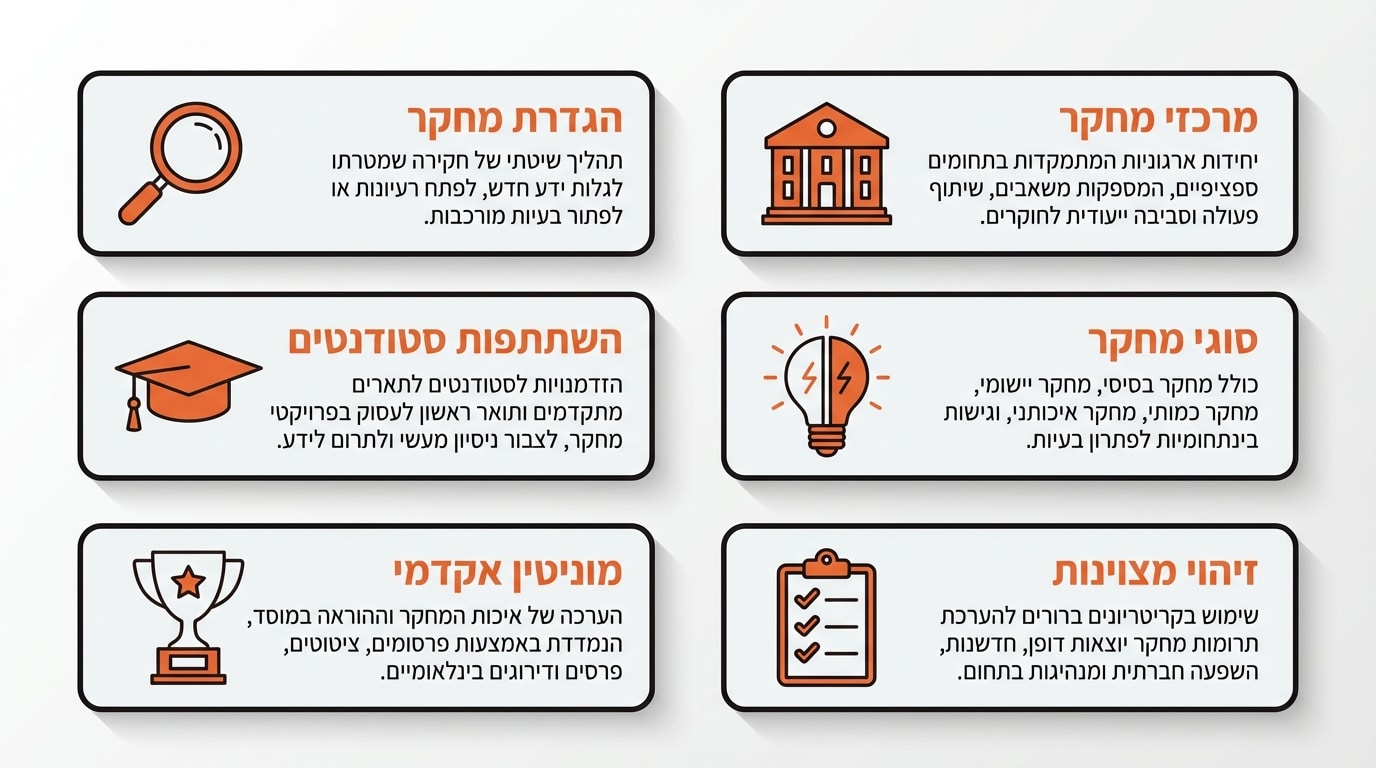 שאלות נפוצות על מחקר וחדשנות אקדמית במכללה