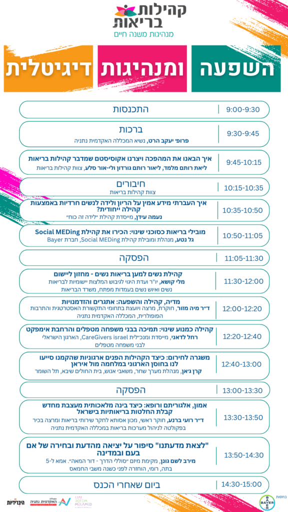 כנס קהילות בריאות